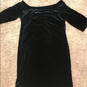Bodycon Green Velvet Dress